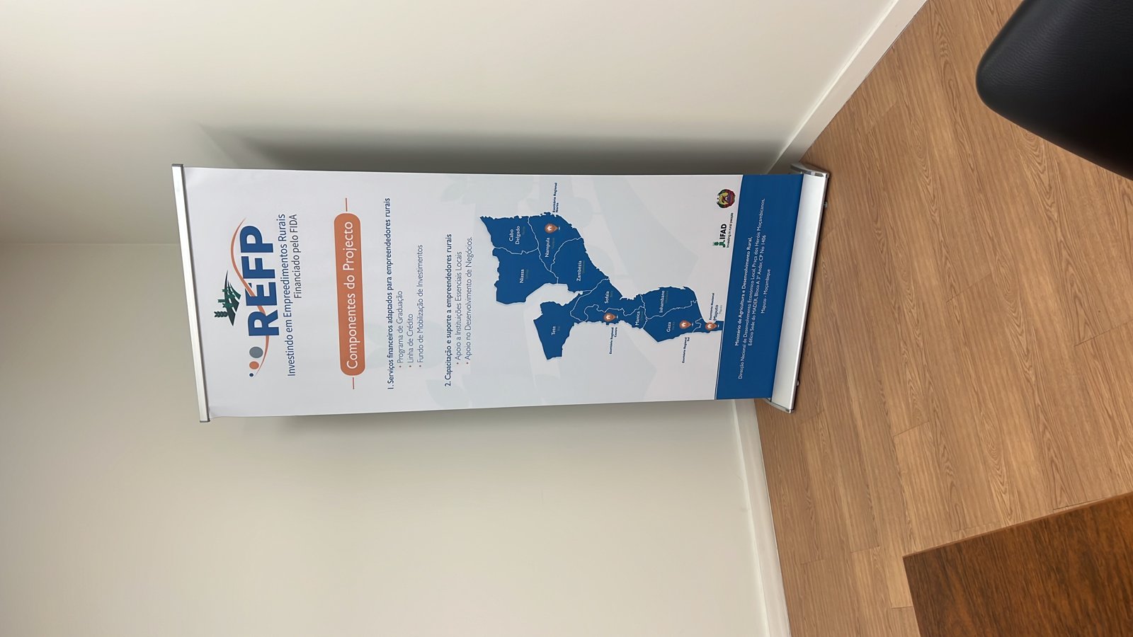 Roll-up do projeto REFP numa ação de divulgação